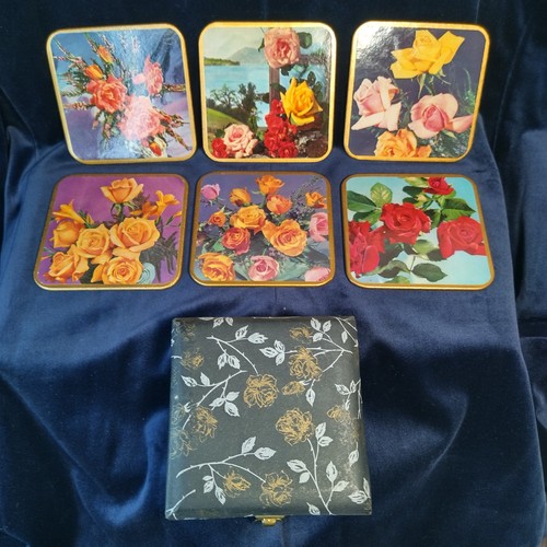 Vintage coasters case set - case,